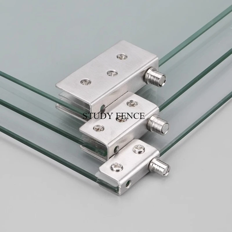 Glass Door Hinge - 5-8mm/8-10mm/10-12mm 유리 도어용 2 세트 스테인레스