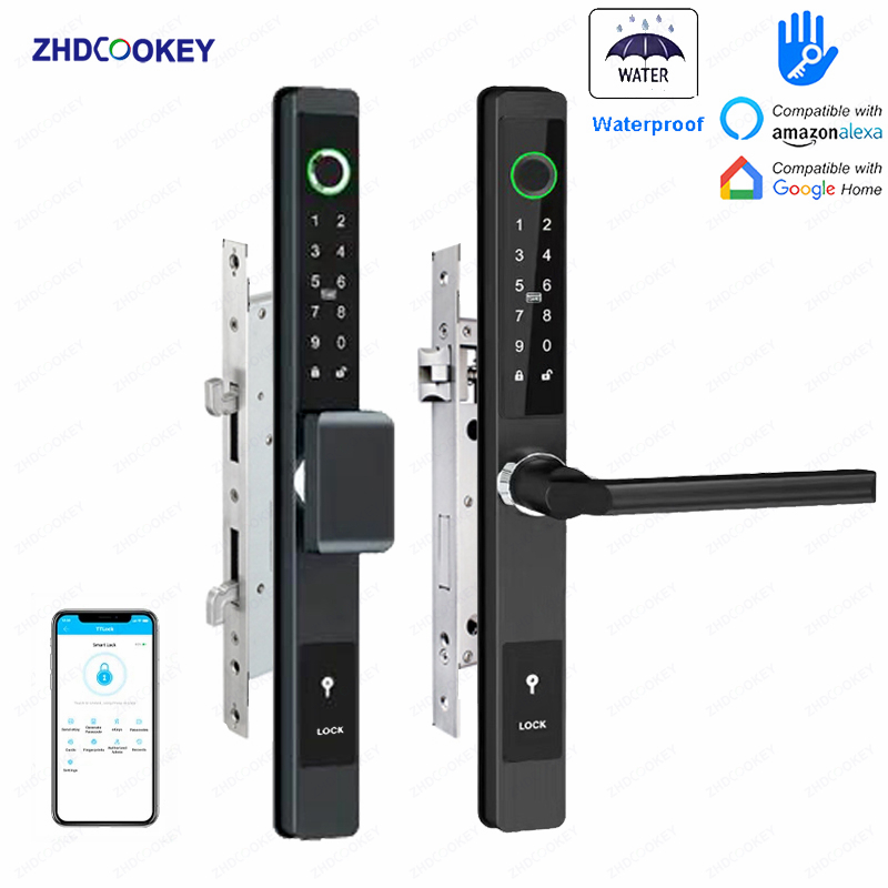ZHDCOOKEY 생체 인식 디지털 도어락 방수 TTL - Glass Door Hinge 리뷰 및 가격