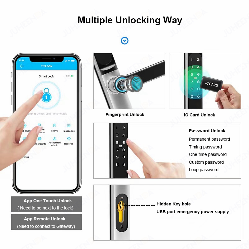 TTLock 앱 스마트 알루미늄 문짝 잠금 장치, 방수 - Glass Door Hinge 리뷰 및 가격